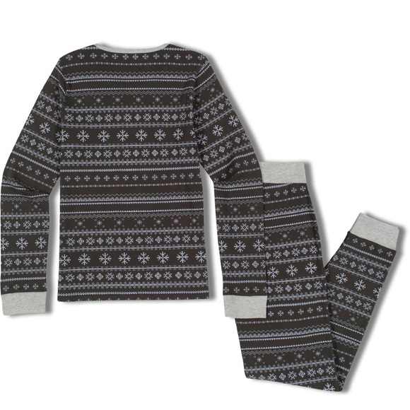 Theo + leigh Snowflake Fair Isle Christmas Pajamas - Picture 1 of 8
